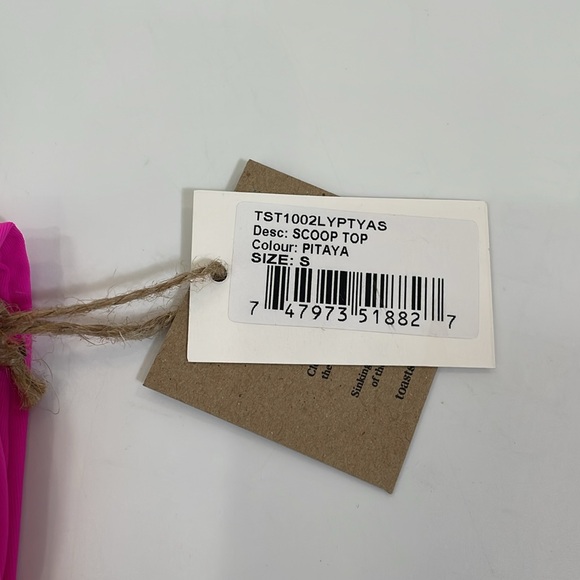 NWT Toast Swim Bikini Set Scoop Top Size S High Waist Bottom XS Pitaya - Picture 6 of 10